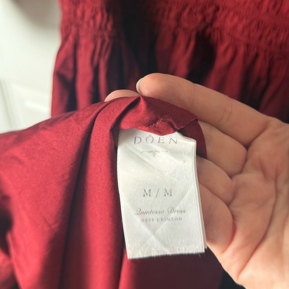 Doen Quintessa Dress in Deep Crimson M - Picture 7 of 7
